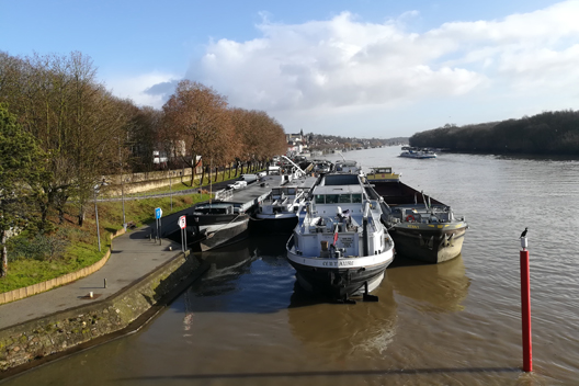 View of Seine river (France) - Conflans-saint-Honorine