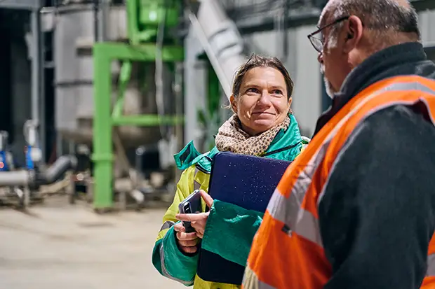 Environmental inspectors at Departmental Unit 77 (photo: Natran)