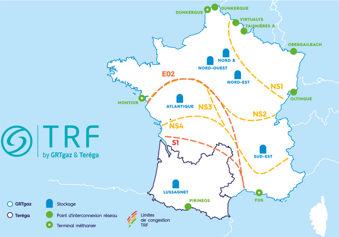 TRF map of supply scenarios - source: Winter Outlook 2021 - 2022 document