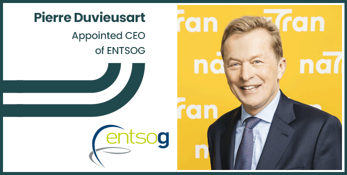 Pierre Duvieusart appointed CEO of ENTSOG