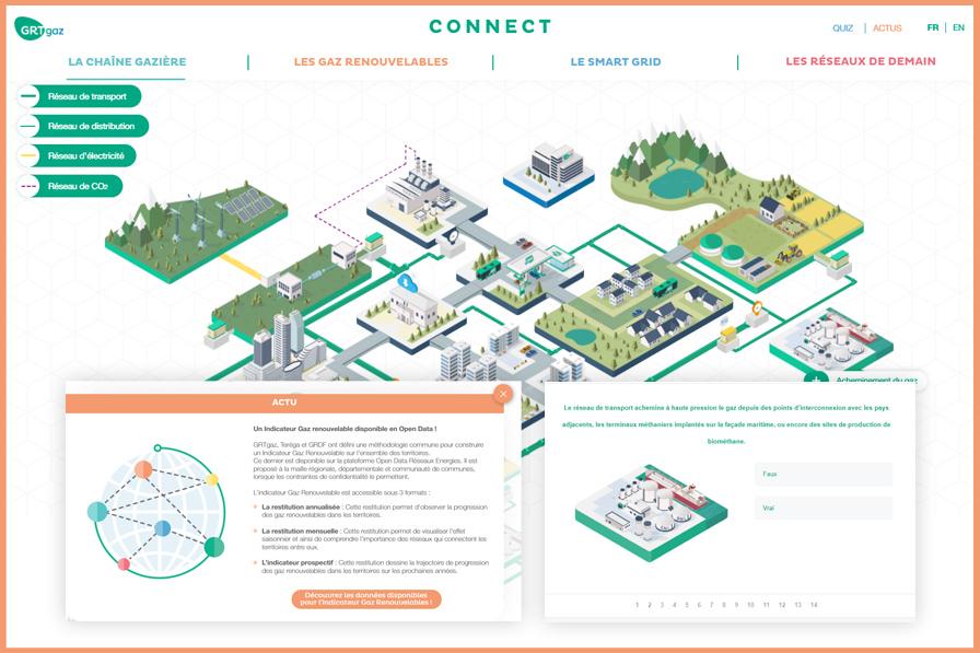 Connect home page