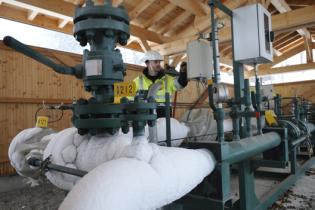 Poste de livraison de gaz naturel en région montagneuse - Les Houches - Haute-Savoie - photo : Philippe Théry