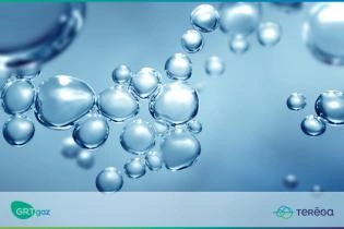 Photo Getty images et logos GRTgaz, Teréga