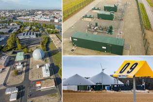 Interconnexion Alfortville ; rebours Noyal-Pontivy ; MD Biogaz (photos : GRTgaz)