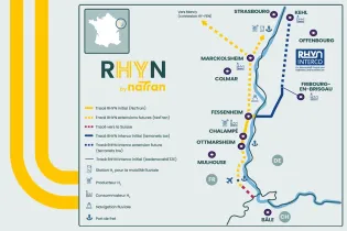 Carte du projet hydrogène RHYN